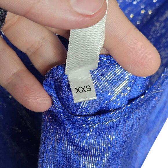 Rat & Boa Sapphire Metallic Snake Print Cowl Neck Slip Maxi Dress - Picture 5 of 16